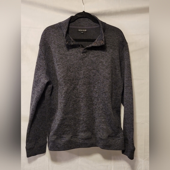 ROYAL Class Quarter Button Pullover Sweatshirt - Picture 1 of 5